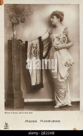 Portrait of Magda Madeleine 001 - German weimar era cinema (1918 - 1935) Stock Photo