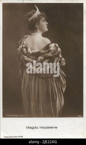 Portrait of Magda Madeleine 002 - German weimar era cinema (1918 - 1935) Stock Photo