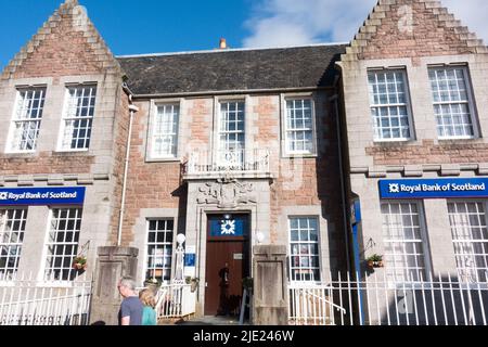 Royal Bank of Scotland building in Fort William, Highland, Scotland, UK Stock Photo