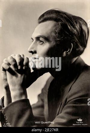 Portrait of Will Quadflieg 002 - German Third Reich movie star Stock Photo