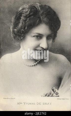 Portrait of Yvonne de Bray - French theatre classic era Stock Photo