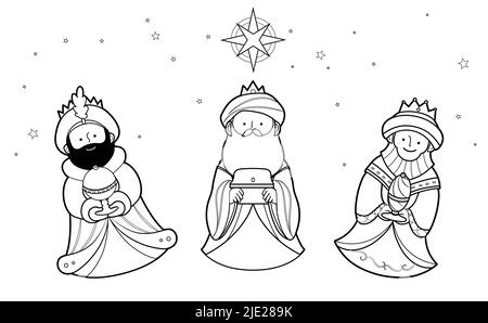 wise men coloring page