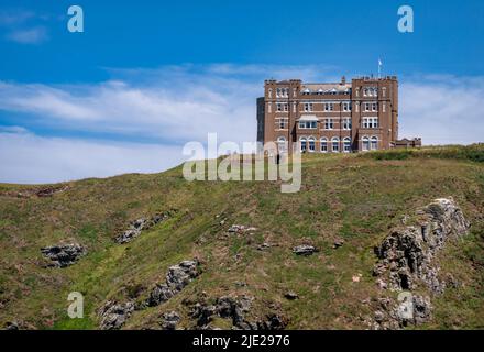 Tintagel in Cornwall Stock Photo