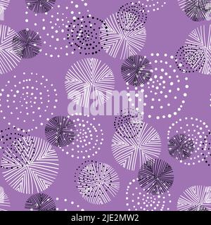 Seamless floral pattern based on traditional folk art ornaments. Flowers on color background. Scandinavian style. Sweden nordic style. Vector Stock Vector