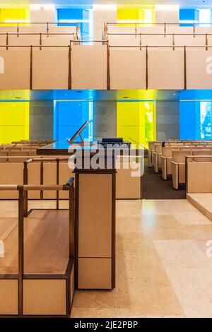 The Synagogue at the Moise Safra Center Stock Photo