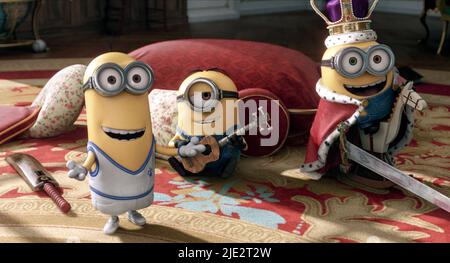 KEVIN, STUART, BOB, MINIONS, 2015 Stock Photo