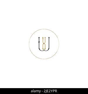 Alphabet letters Initials Monogram logo XW, WX, X and W Stock Vector