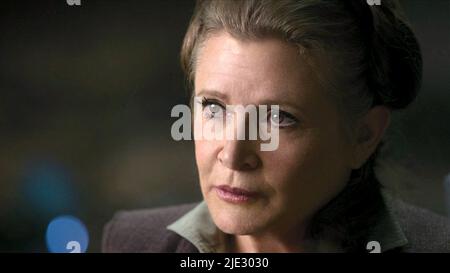 CARRIE FISHER, STAR WARS: EPISODE VII - THE FORCE AWAKENS, 2015 Stock Photo