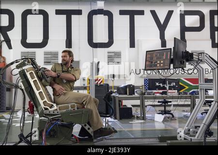 Hugh Jackman Chappie 2015 Stock Photo Alamy