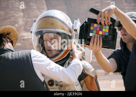 Matt Damon on the set of the movie The Monuments Men at Palais Am ...