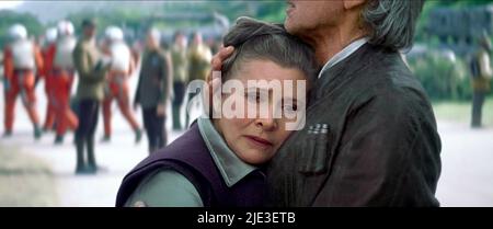 CARRIE FISHER, STAR WARS: EPISODE VII - THE FORCE AWAKENS, 2015 Stock Photo