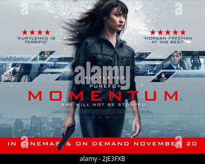 OLGA KURYLENKO POSTER, MOMENTUM, 2015 Stock Photo - Alamy