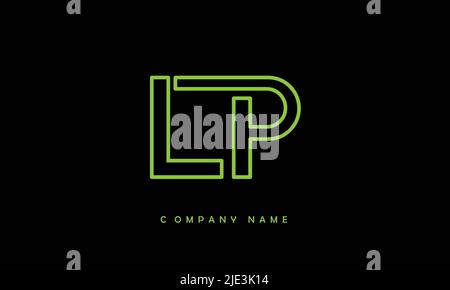 LP, PL Abstract Letters Logo Monogram Stock Vector