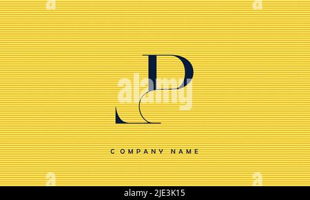 LP, PL Abstract Letters Logo Monogram Stock Vector