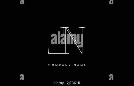 LN, NL Alphabets Letters Logo Monogram Stock Vector