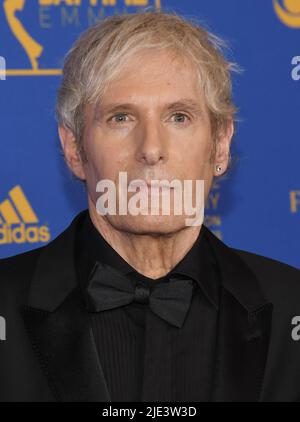 Los Angeles, USA. 24th June, 2022. Michael Bolton arrives at the 49th Annual Daytime Emmy Awards held at the Pasadena Convention Center in Pasadena, CA on Friday, ?June 24, 2022. (Photo By Sthanlee B. Mirador/Sipa USA) Credit: Sipa USA/Alamy Live News Stock Photo