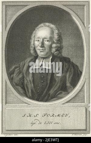 Portrait of JeanHenriSamuel Formey; J.H.S. Formey. Bust of JeanHenri