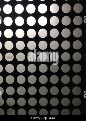 white dots on a black background Stock Photo