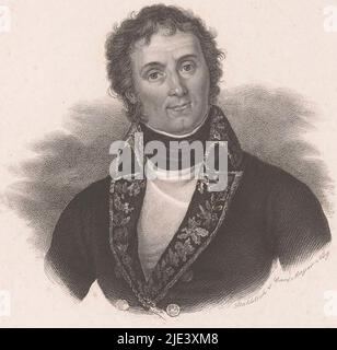 Portrait of André Masséna, Duke of Rivoli, Prince of Essling, Carl Mayer, 1808 - 1868, print maker: Carl Mayer, (mentioned on object), printer: Carl Mayer, (mentioned on object), publisher: Johann Scheible, (mentioned on object), print maker: Neurenberg, printer: Neurenberg, publisher: Stuttgart, 1808 - 1868, paper, steel engraving, h 185 mm - w 134 mm Stock Photo