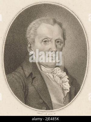 Portrait of Moritz August von Thümmel, Schnorr von Carolsfeld, 1811, print maker: Schnorr von Carolsfeld, after: Schnorr von Carolsfeld, (mentioned on object), 1811, paper, h 132 mm - w 106 mm Stock Photo