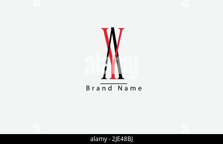 Alphabet letters Initials Monogram logo AY YA A Y Stock Vector