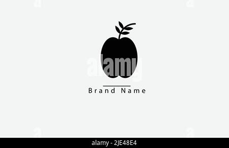 Apple vector logo design Stock Vector