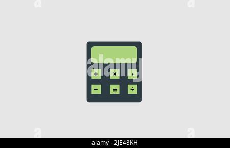 Calculator vector logo design Stock Vector