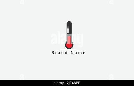 thermometer vector logo design Stock Vector
