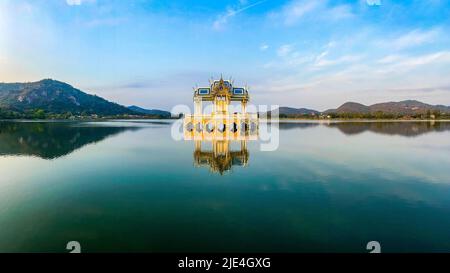 Thai Pavillion Khao Tao Reservoir in Hua Hin, Prachuap Khiri Khan, Thailand Stock Photo