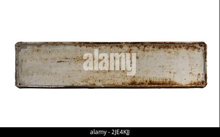 Rusty Sign Square square empty rusted metal plaque signboard isolated on white background ...
