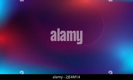 Abstract digital technology futuristic many dots particles on vibrant color background. Vector illustration Stock Vector