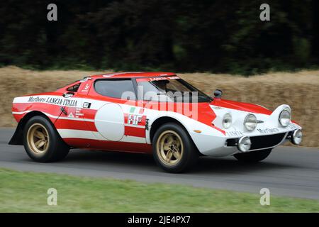 Lancia Stratos rally car  at the Festival of Speed at Goodwood, Sussex, UK Stock Photo