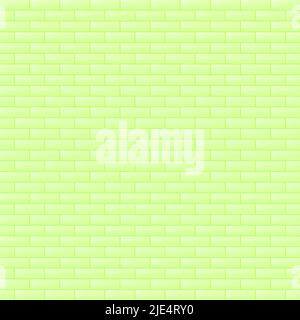 Abstract background green textured building brick wall paper print art graphic design wallpaper pattern seamless vector illustration Stock Vector