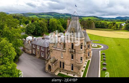 Cornhill Castle, Biggar, South Lanarkshire, Scotland, UK Stock Photo