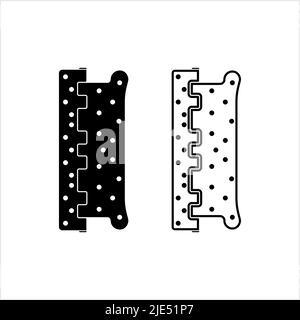 Door Hinge Icon, Door Hinge Connects Door With Door Frame Vector Art Illustration Stock Vector