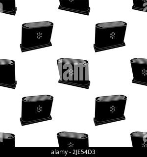 Air Purifier Icon Seamless Pattern Vector Art Illustration Stock Vector