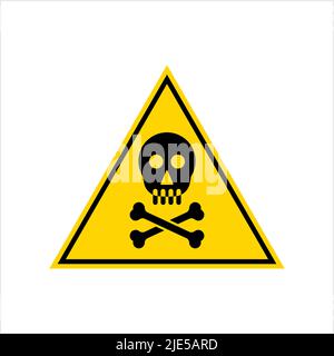 Skull And Crossbones Icon, Skull, Cross Bones Vector Art Illustration Stock Vector