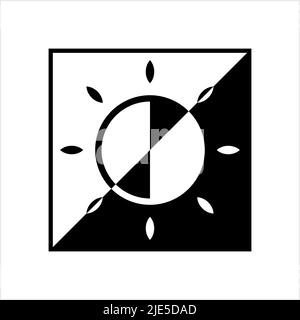 Brightness Icon, Intensity Setting Vector Art Illustration Stock Vector
