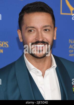 Los Angeles, USA. 24th June, 2022. Jai Rodriguez arrives at the 49th Annual Daytime Emmy Awards held at the Pasadena Convention Center in Pasadena, CA on Friday, ?June 24, 2022. (Photo By Sthanlee B. Mirador/Sipa USA) Credit: Sipa USA/Alamy Live News Stock Photo