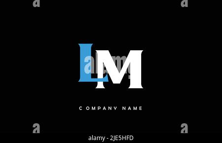 LM, ML Abstract Letters Logo Monogram Stock Vector
