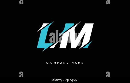 LM, ML Abstract Letters Logo Monogram Stock Vector