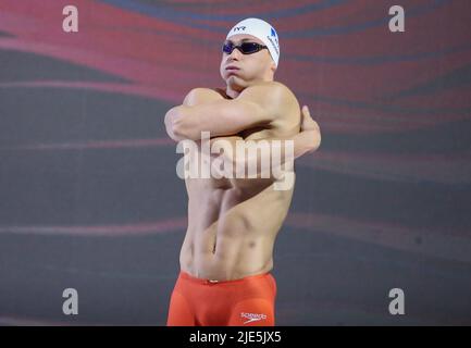 Maxime Grousset of France Bronze medal, 50 M Freestyle Men during the