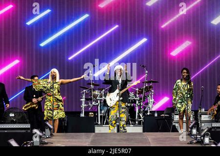 Landgraaf, Netherlands 19 june 2022 Nile Rodgers & Chic live at Pinkpop Festival 2022 © Roberto Finizio/ Alamy Stock Photo