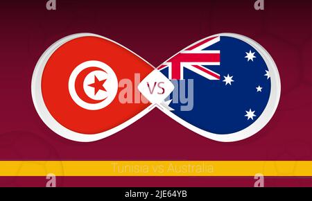 Australia vs france denmark Tunisia match Vector Design 13812483