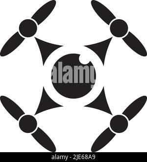 Drone icon logo design vector illustration template Stock Vector