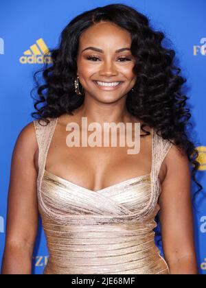 Pasadena, United States. 24th June, 2022. PASADENA, LOS ANGELES, CALIFORNIA, USA - JUNE 24: Raven Bowens arrives at the 49th Daytime Emmy Awards held at the Pasadena Convention Center on June 24, 2022 in Pasadena, Los Angeles, California, United States. (Photo by Xavier Collin/Image Press Agency) Credit: Image Press Agency/Alamy Live News Stock Photo