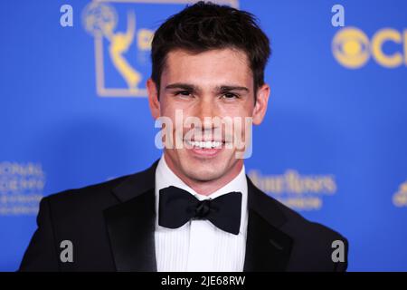 Pasadena, United States. 24th June, 2022. PASADENA, LOS ANGELES, CALIFORNIA, USA - JUNE 24: Tanner Novlan arrives at the 49th Daytime Emmy Awards held at the Pasadena Convention Center on June 24, 2022 in Pasadena, Los Angeles, California, United States. (Photo by Xavier Collin/Image Press Agency) Credit: Image Press Agency/Alamy Live News Stock Photo