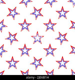 Star Shape Icon Seamless Pattern Vector Art Illustration Stock Vector