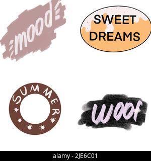 Beautiful and unique text for your cafe or coffee shop Stock Vector