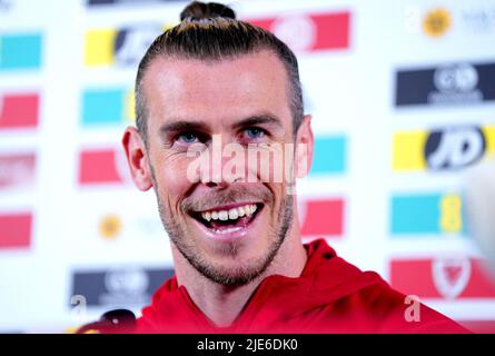 File photo dated 10-06-2022 of Wales' Gareth Bale who has agreed to join Major League Soccer side Los Angeles FC on an initial one-year deal when his contract with Real Madrid expires, the PA news agency understands. Issue date: Saturday June 25, 2022. Stock Photo